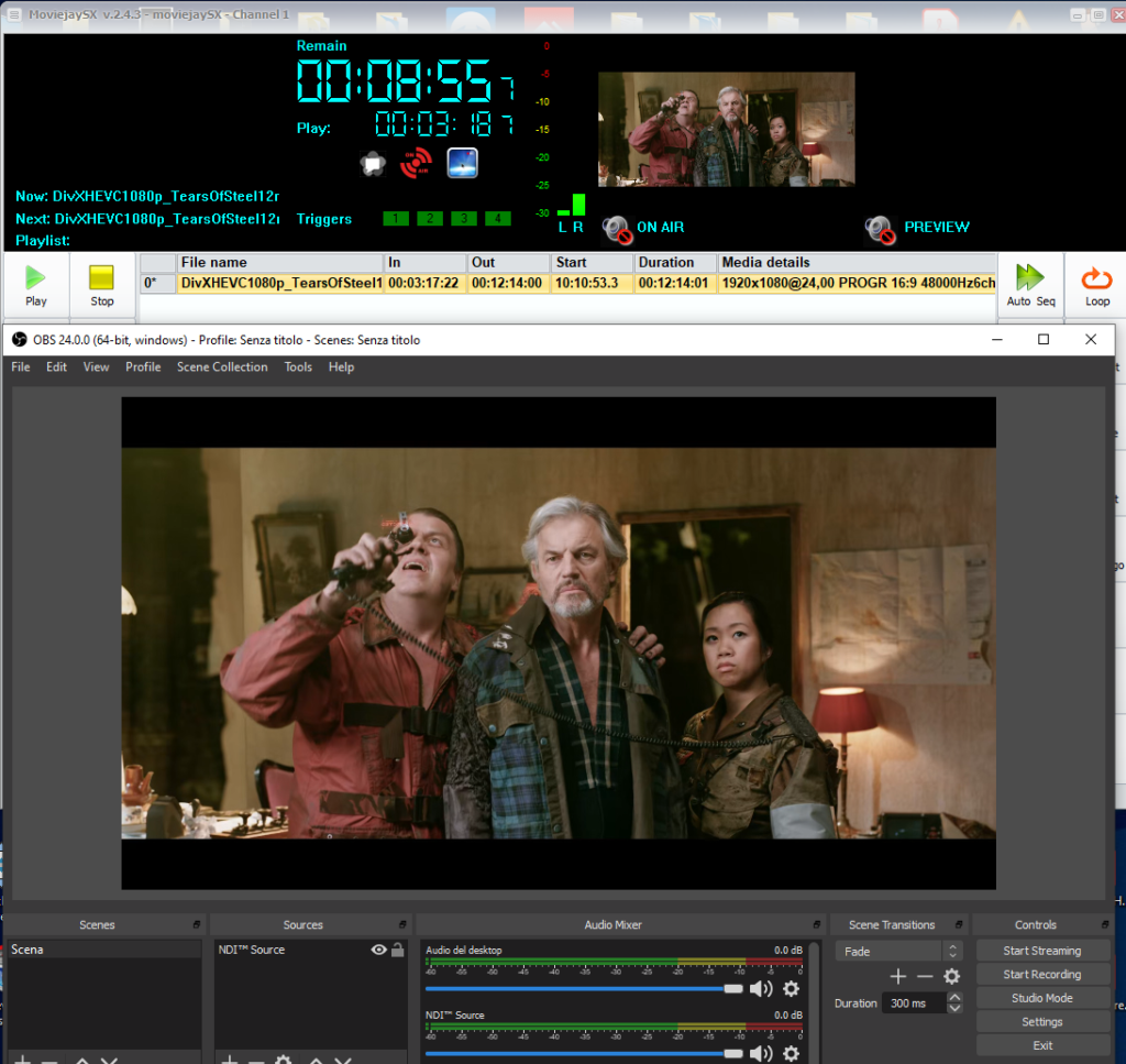 How To Connect Obs With Tv Playout Moviejay Sx Through Ndi